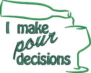 Picture of Pour Decisions Machine Embroidery Design