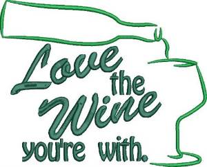 Picture of Love The Wine Machine Embroidery Design