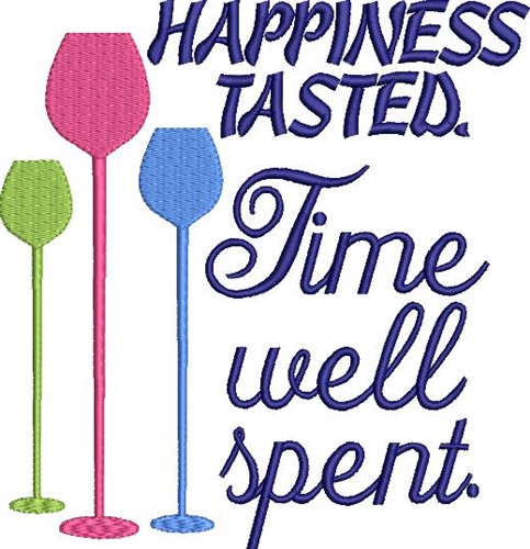 Happiness Tasted Machine Embroidery Design