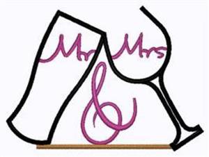 Picture of Mr & Mrs Toast Machine Embroidery Design