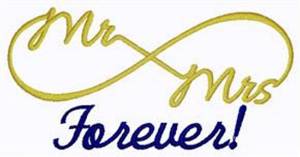 Picture of Mr & Mrs Forever Machine Embroidery Design