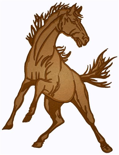 Mustang Machine Embroidery Design