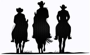 Picture of Three Horses Silhouette Machine Embroidery Design