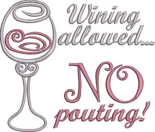 Picture of No Pouting Machine Embroidery Design