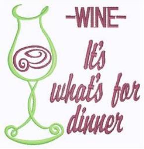 Picture of Dinner Machine Embroidery Design