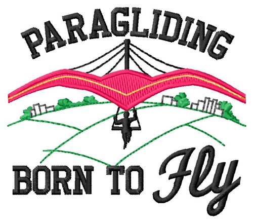 Born to Fly Machine Embroidery Design