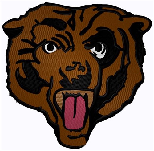Bear Mascot Machine Embroidery Design
