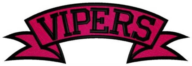 Picture of Vipers Banner Machine Embroidery Design