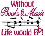 Picture of Books and Music Machine Embroidery Design