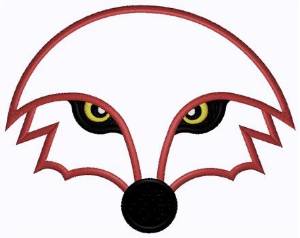 Picture of Fox Face Outline Machine Embroidery Design