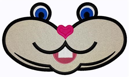 Gopher Face Machine Embroidery Design