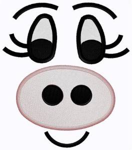 Picture of Cow Face Machine Embroidery Design
