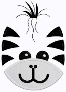 Picture of Zebra Face Machine Embroidery Design