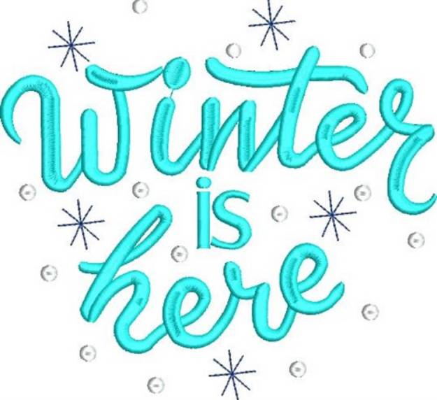 Picture of Winter Is Here Machine Embroidery Design