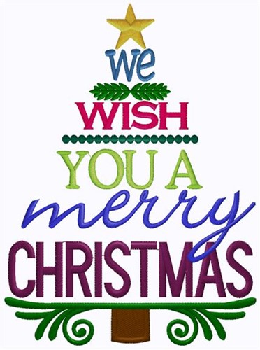 Have A Merry Christmas Machine Embroidery Design