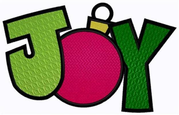 Picture of Christmas Joy Machine Embroidery Design