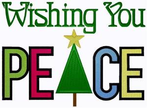 Picture of Wishing You Peace Machine Embroidery Design