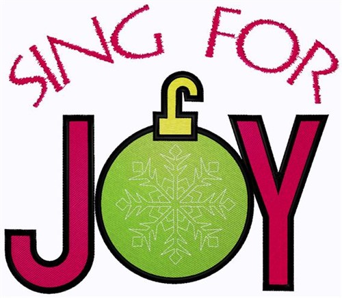 Sing For Joy Machine Embroidery Design