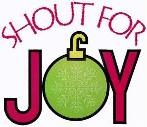 Picture of Shout For Joy Machine Embroidery Design