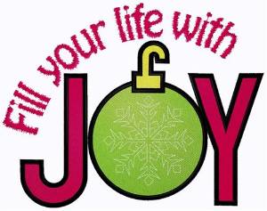 Picture of Fill Life With Joy Machine Embroidery Design