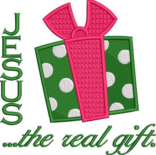 Jesus Is The Gift Machine Embroidery Design