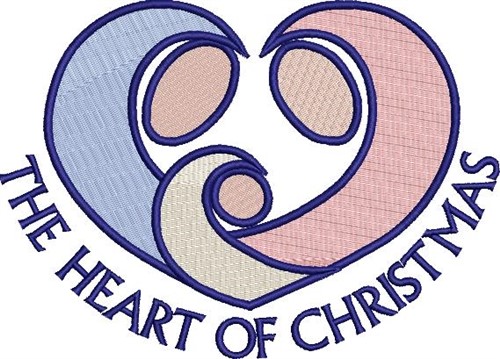 Heart Of Christmas Machine Embroidery Design