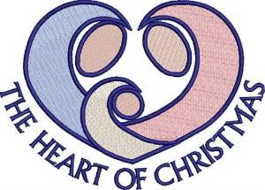 Picture of Heart Of Christmas Machine Embroidery Design