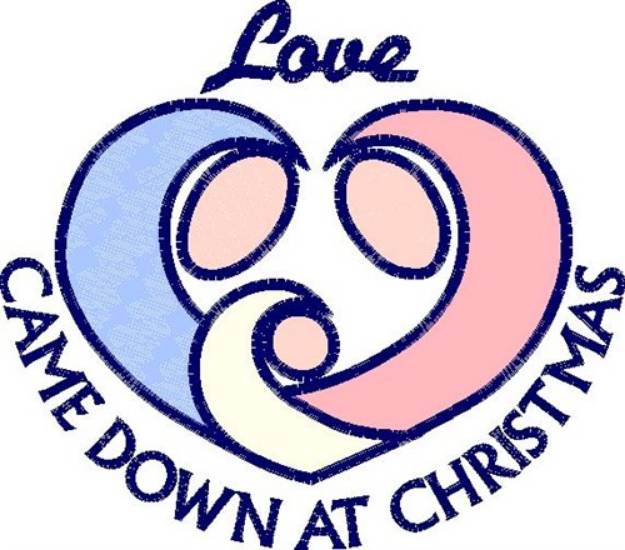 Picture of Christmas Love Machine Embroidery Design