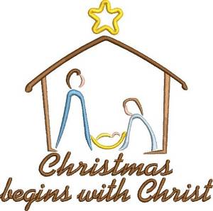 Picture of Christmas Nativity Scene Machine Embroidery Design