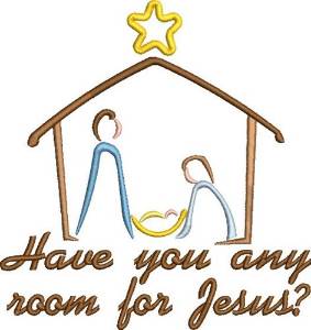 Picture of Room For Jesus Machine Embroidery Design