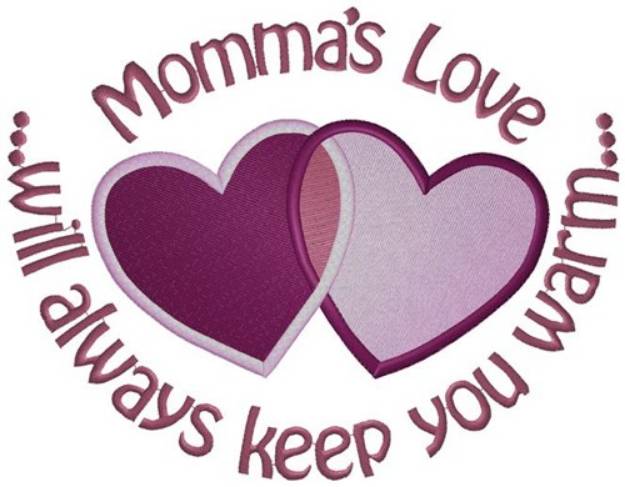 Picture of Mommas Love Machine Embroidery Design