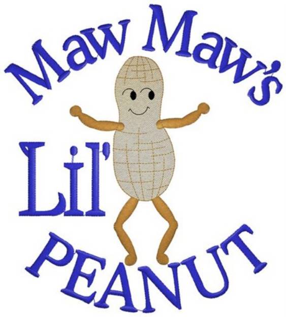 Picture of Maw Maws Peanut Machine Embroidery Design