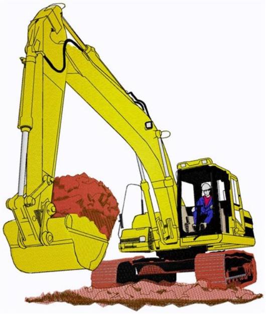 Picture of Resized Excavator Machine Embroidery Design