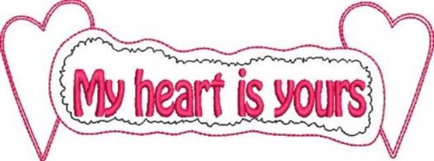 Picture of Valentines Day Heart Sign Machine Embroidery Design