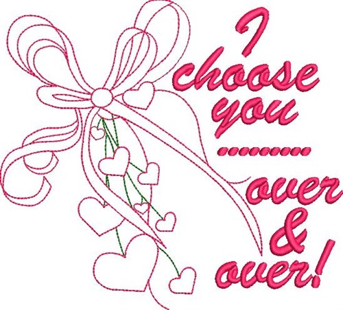 Hearts &  Ribbons Machine Embroidery Design