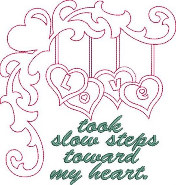 Picture of Valentines Day Heart Sign Machine Embroidery Design