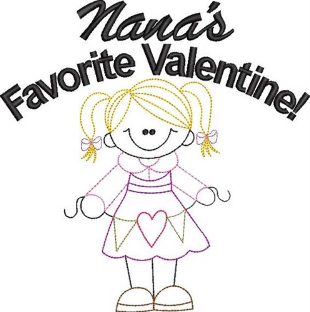 Picture of Nanas Favorite Valentine Machine Embroidery Design