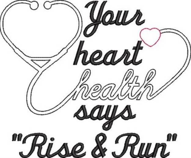Picture of Heart Health Machine Embroidery Design