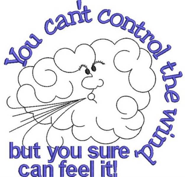 Picture of Cant Control The Wind! Machine Embroidery Design