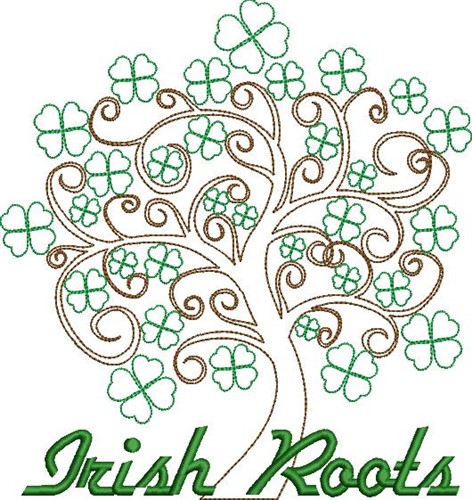 Irish Roots Machine Embroidery Design