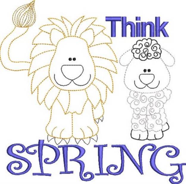 Picture of Thing Spring! Machine Embroidery Design