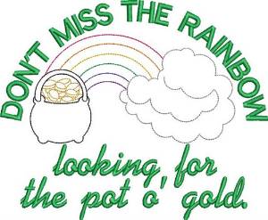 Picture of Find A Pot o Gold! Machine Embroidery Design