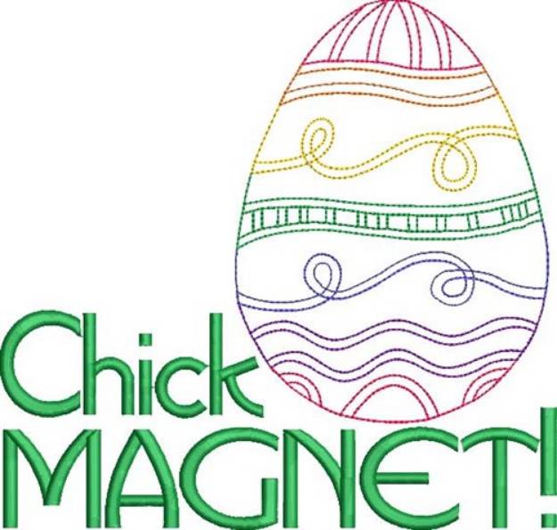 Picture of Chick Magnet! Machine Embroidery Design