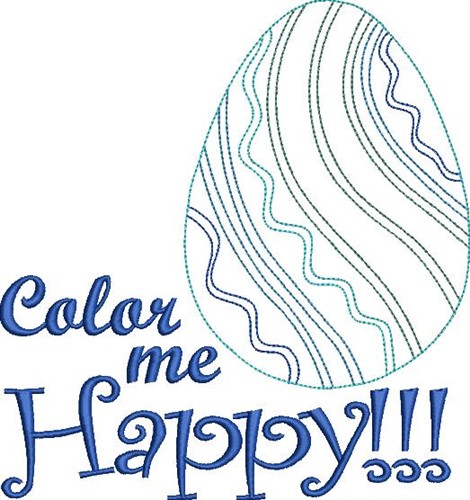 Color Me Happy!!! Machine Embroidery Design