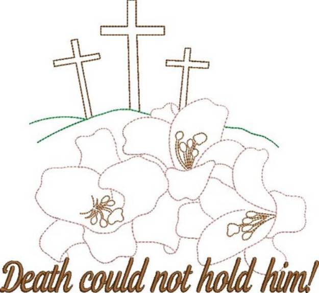 Picture of Easter Calvary Outline Machine Embroidery Design