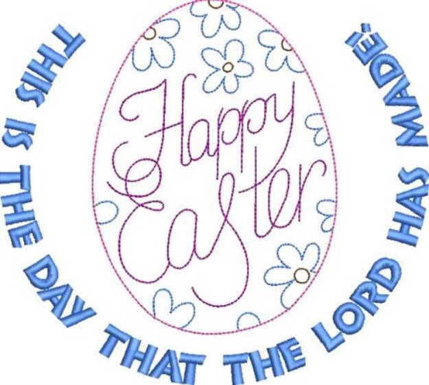 Picture of Religious Easter Egg! Machine Embroidery Design