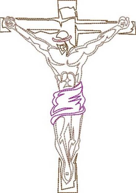 Picture of Jesus On The Cross Machine Embroidery Design