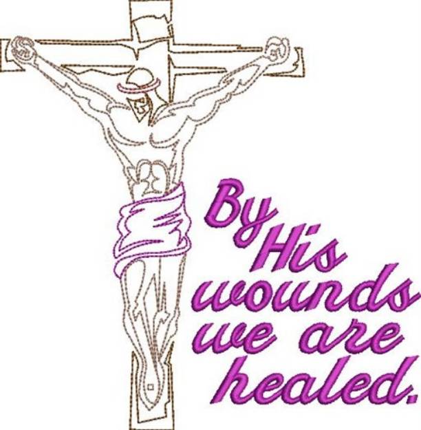 Picture of Healed By Jesus Machine Embroidery Design