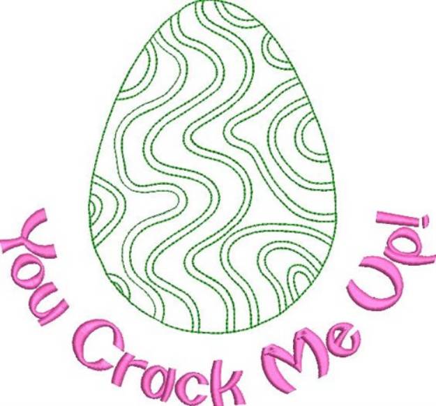 Picture of You Crack Me Up! Machine Embroidery Design