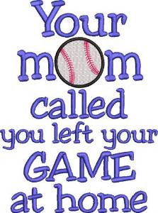 Picture of Baseball Sass Machine Embroidery Design